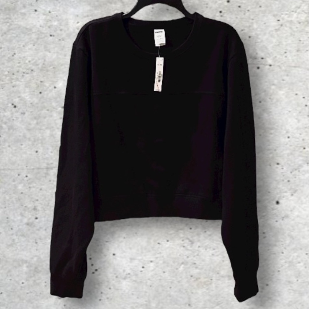 NWT PINK VS Ivy Fleece Yoke Seam Crewneck Sweatshirt - Picture 4 of 15